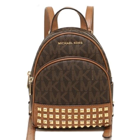 michael kors abbey xs|Michael Kors Leather Abbey XS Studded Backpack 35t7gayb1l in Red .